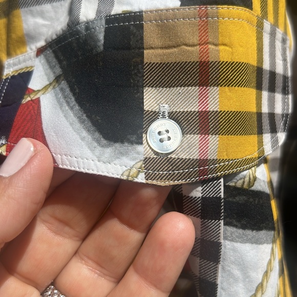Burberry London Chester Mixed Printed Button Shirt.size Xl.💛 - Picture 6 of 16